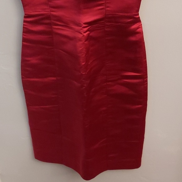 NWT MILLY 2 Ruby Red Sweetheart Silk Dress - Picture 4 of 16